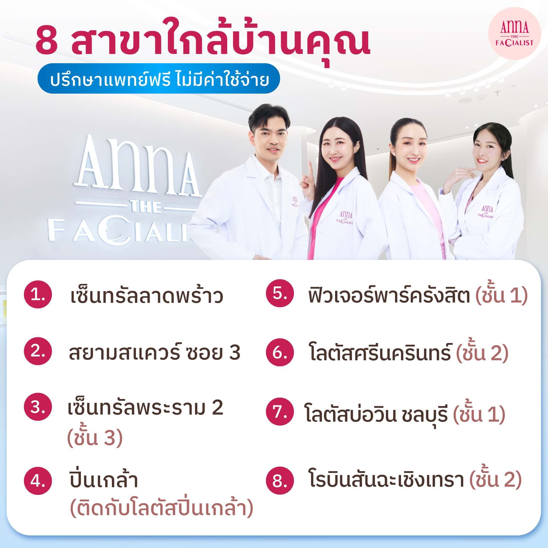 8 สาขา แอนน่า คลินิก
